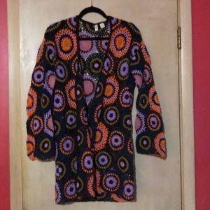 Anthropologie Moth Crochet Cardigan M/L